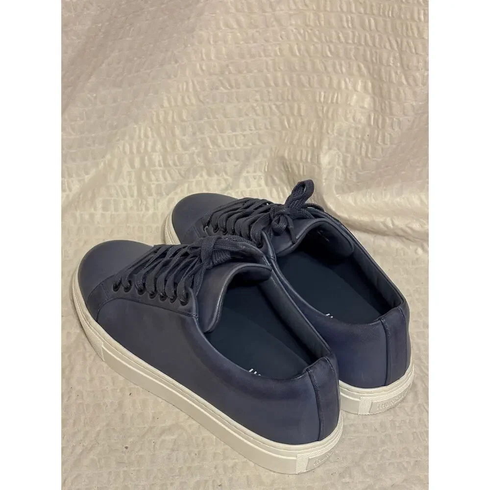 Thursday Everyday Women’s Size 7 Blue Leather Low Top Sneakers Worn Once EUC